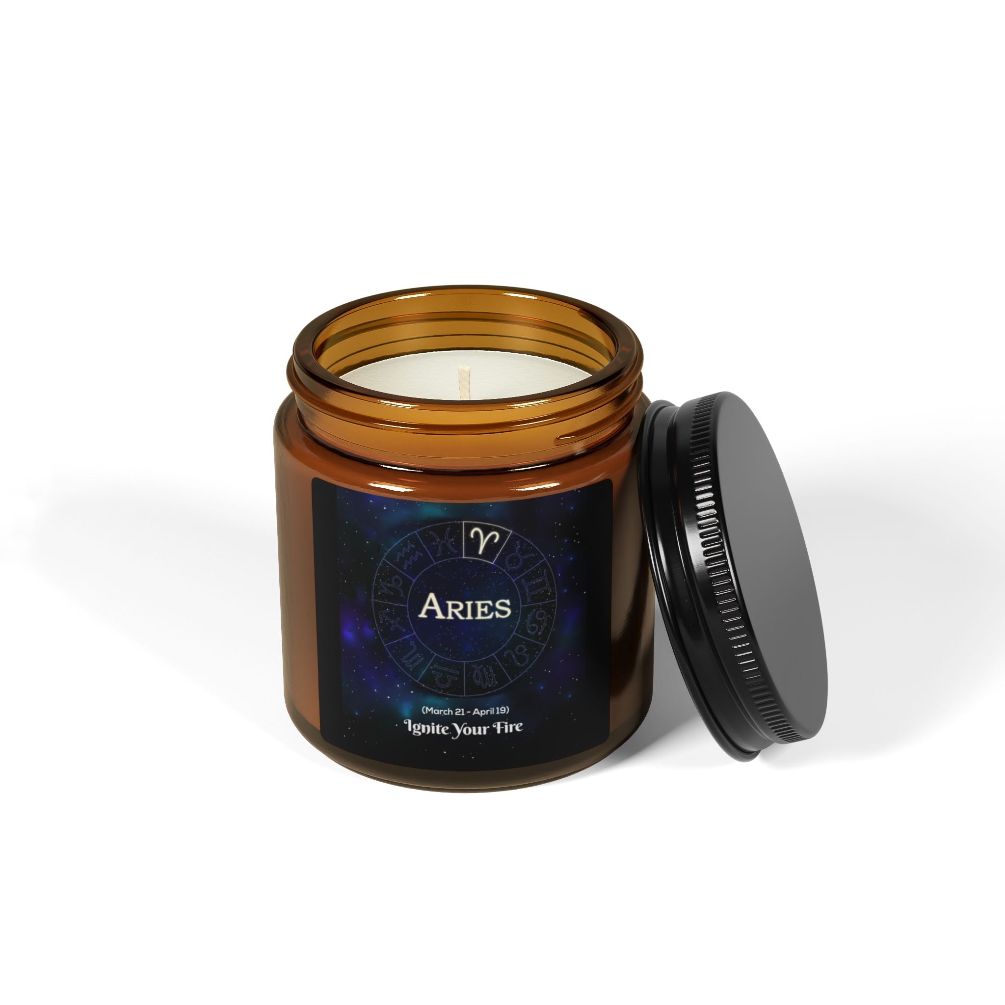 SCENTED SOY CANDLE (MULTI-SIZE, AMBER JAR)